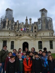 Cours Henri Guillaumet se pose au château de Chambord - 9 mai